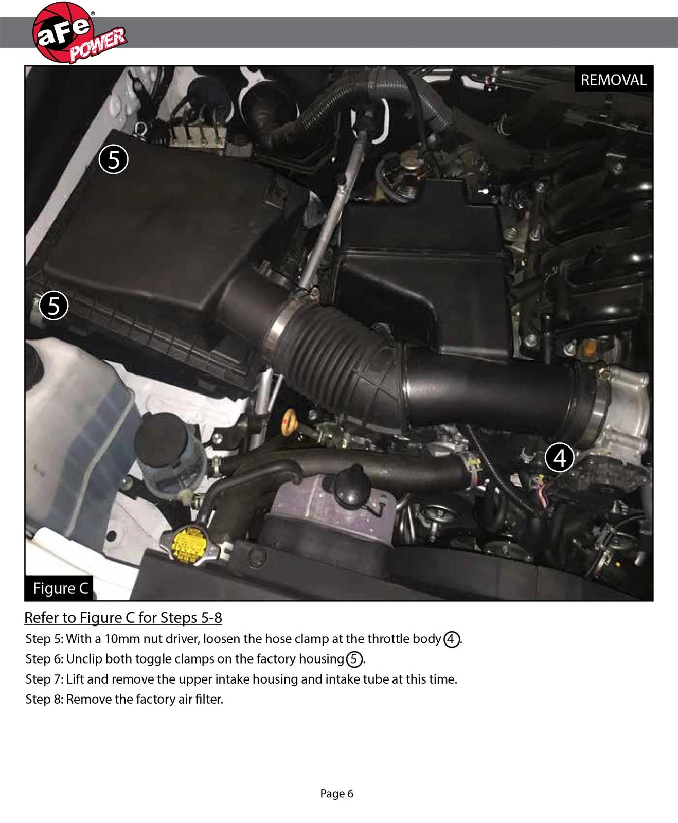 aFe Momentum GT Pro 5R Stage-2 Intake System 2016 Toyota Tacoma V6 3.5L