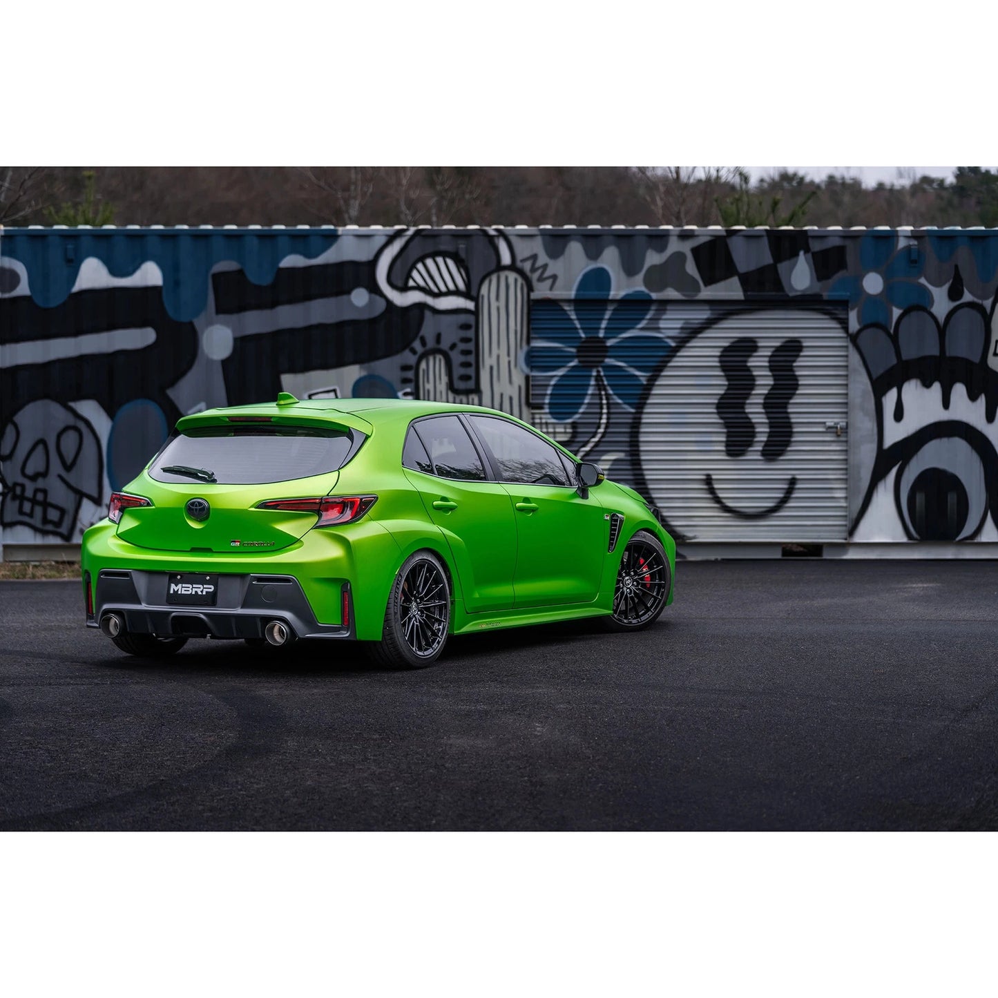 MBRP 2023 Toyota Corolla GR 1.6L T304 SS 3in Cat-Back Dual Split Rear w/ Carbon Fiber Tips
