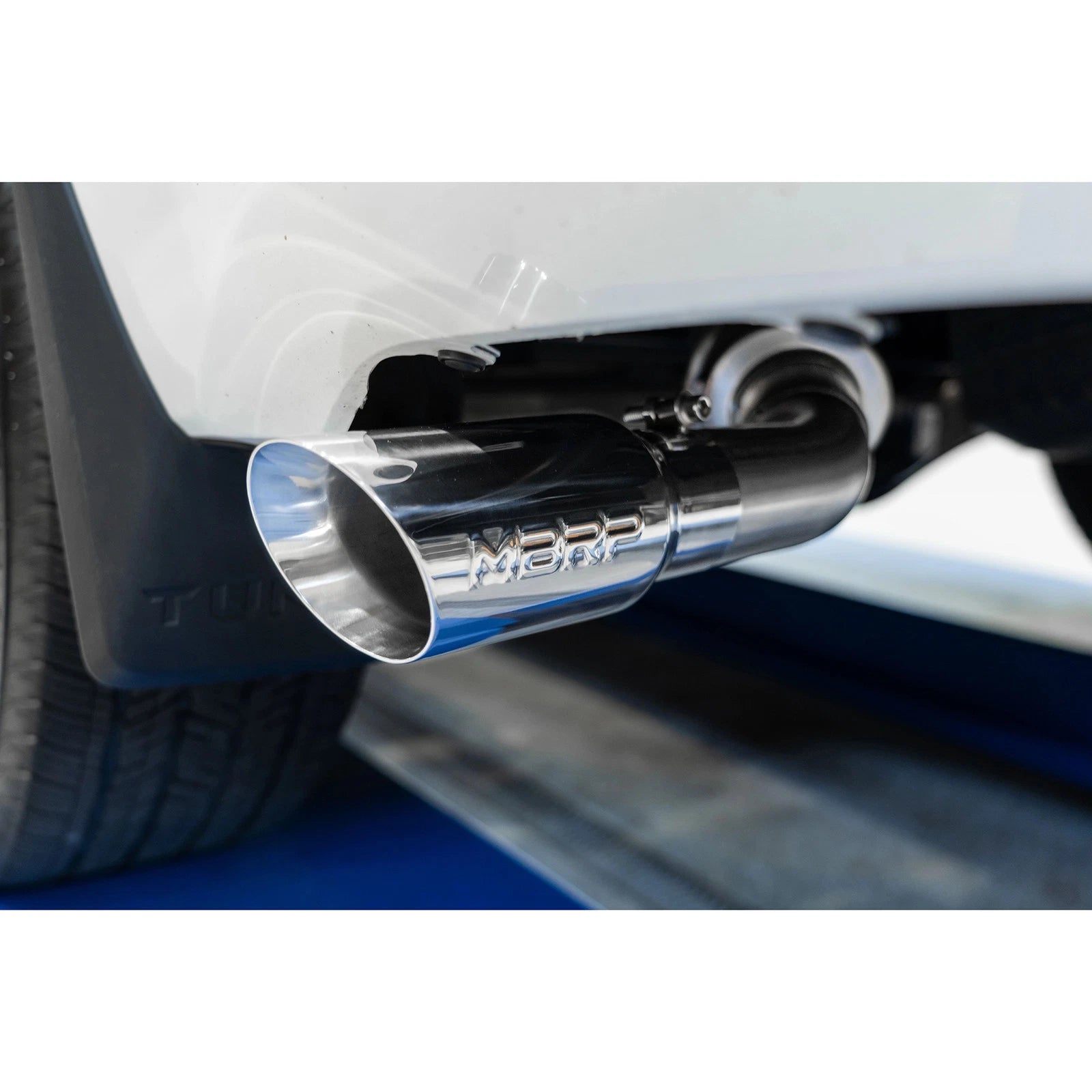 MBRP 2022 Toyota Tundra 3.5L Dual Cat-back 4in Single Side Exit Rolled Tip - Aluminized Steel