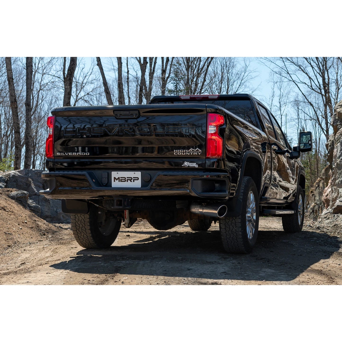 MBRP 2020+ GMC/Chevy 2500/3500 6.6L Duramax 4in Mand Bent Tubing Pro-Ser Cat Back Single Side - 304