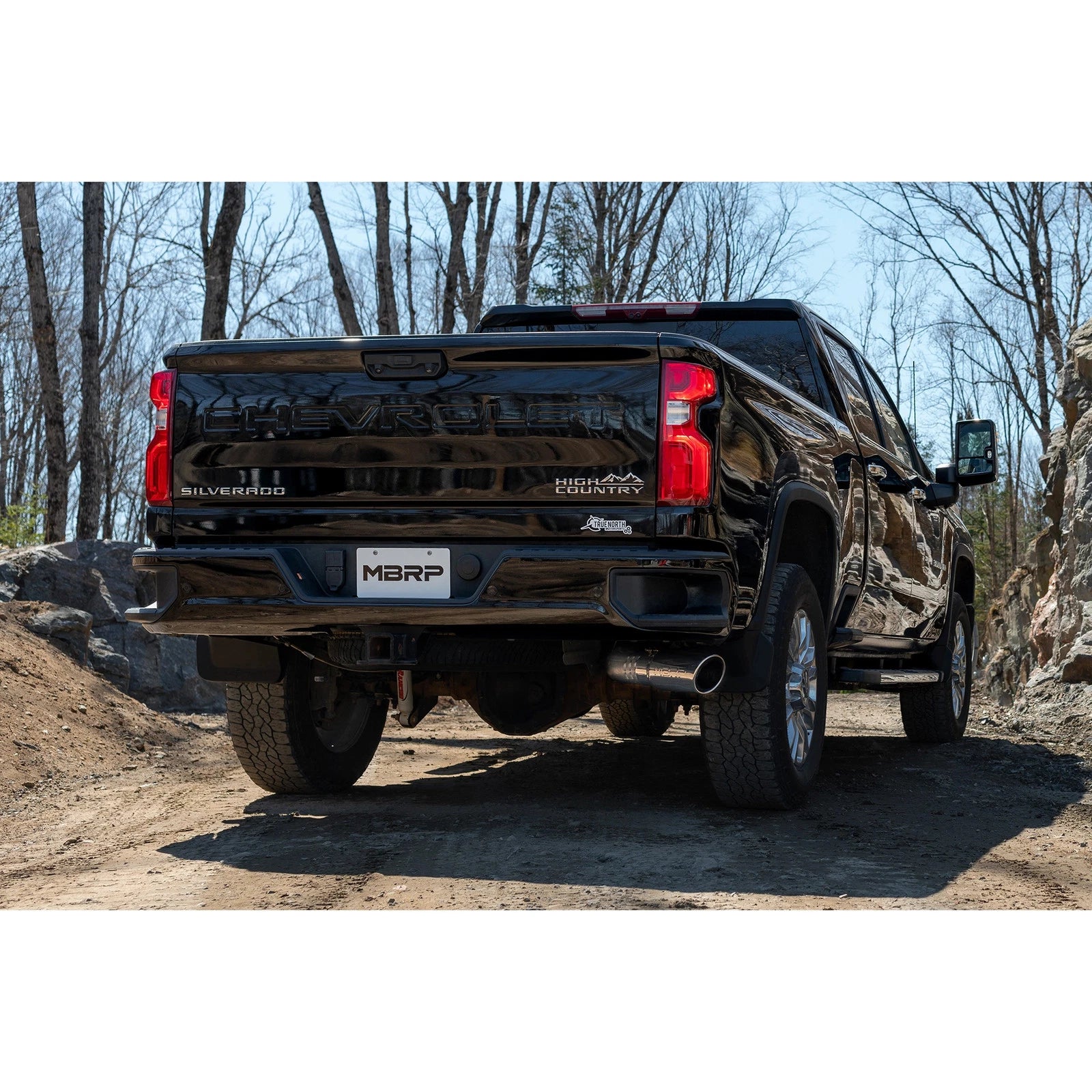 MBRP 2020+ GMC/Chevy 2500/3500 6.6L Duramax 4in Mand Bent Tubing Pro-Ser Cat Back Single Side - 304