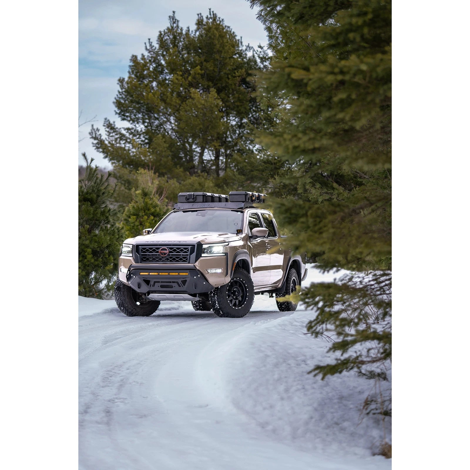 MBRP 22-23 Nissan Frontier 3.8L 3in Tip 3in Cat Back Single Side Exit Street Profile - Aluminized