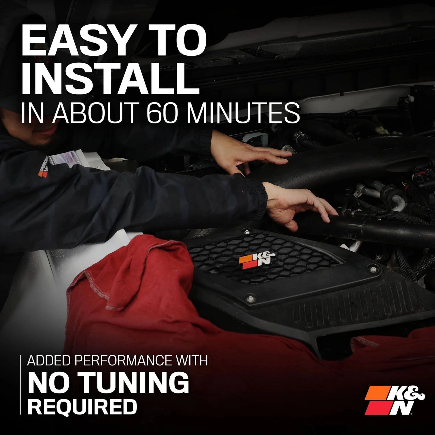 K&N 2023 Ford Bronco Raptor V6 3.0L F/I 63 Series AirCharger Performance Air Intake System