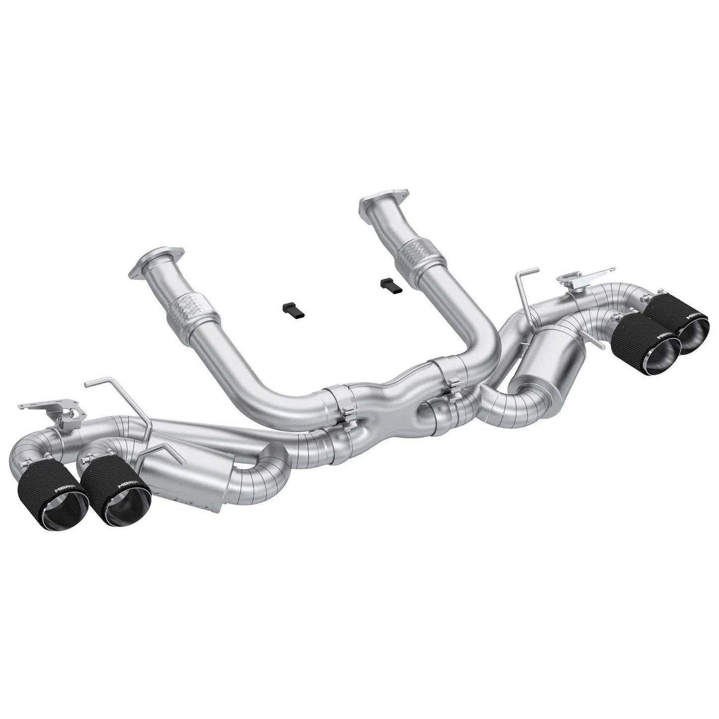 MBRP 20-24 Chevrolet Corvette C8 3in Active Cat Back Quad Split Rear Exit Exhaust w/ AFM Sims