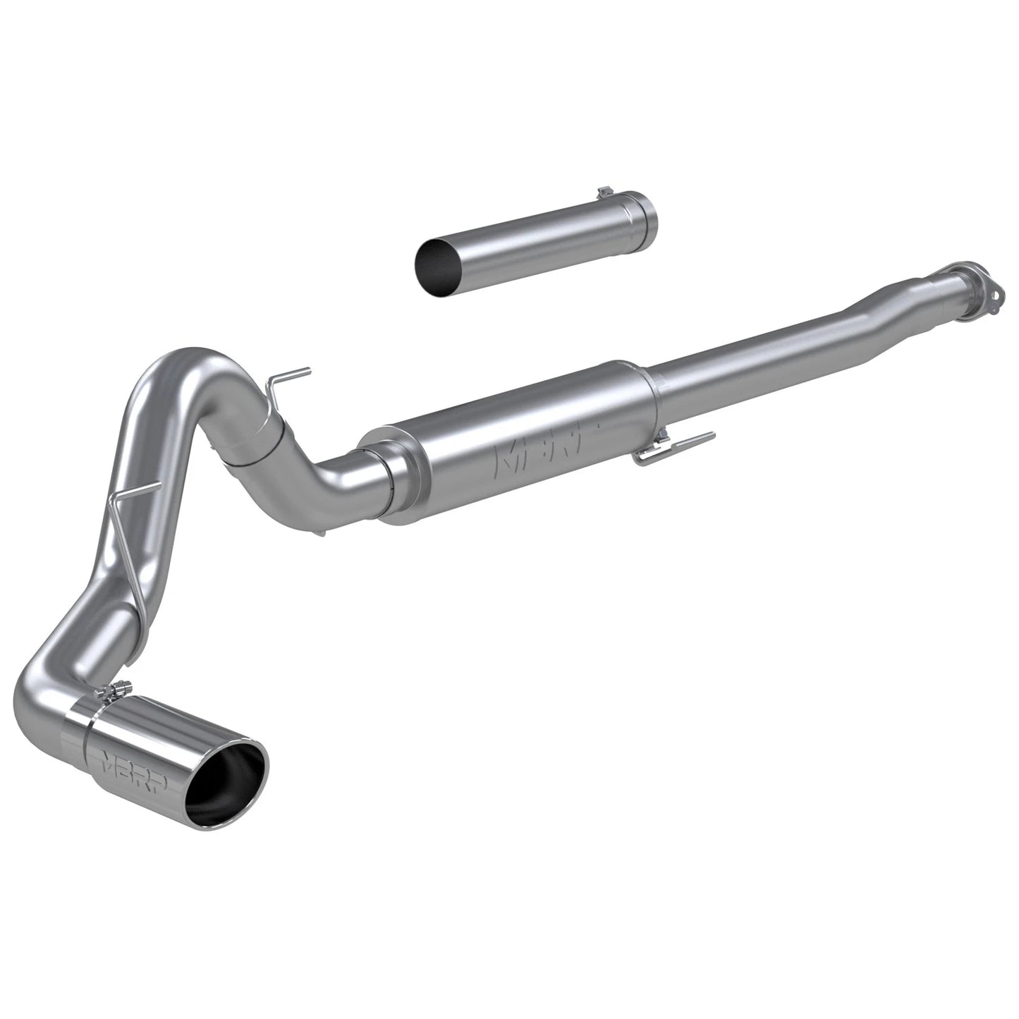 MBRP 2021+ Ford F150 2.7L/3.5L/5.0L 4in T304 Stainless Steel Cat-Back - RACE VERSION