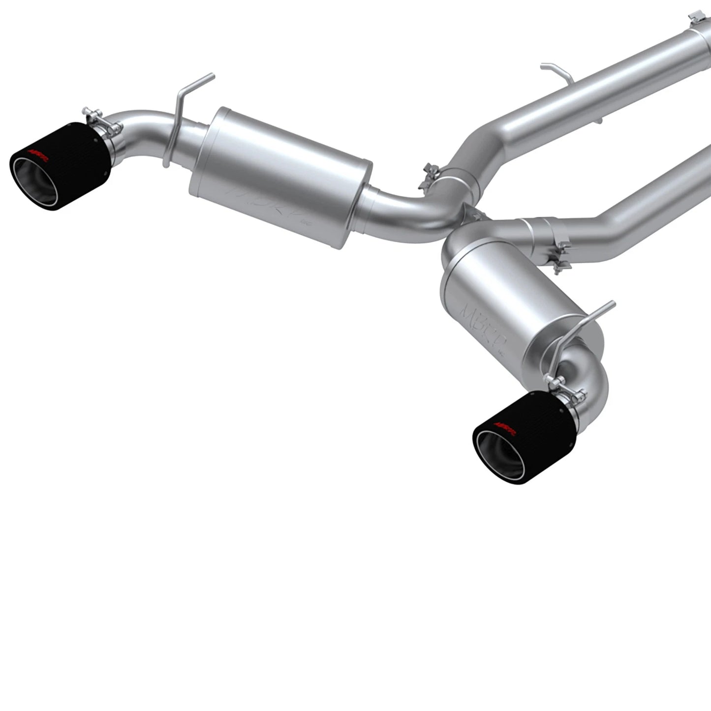 MBRP 17-19 Infiniti Q60 3.0L RWD/AWD Cat Back Dual Rear w/ Carbon Fiber Tips