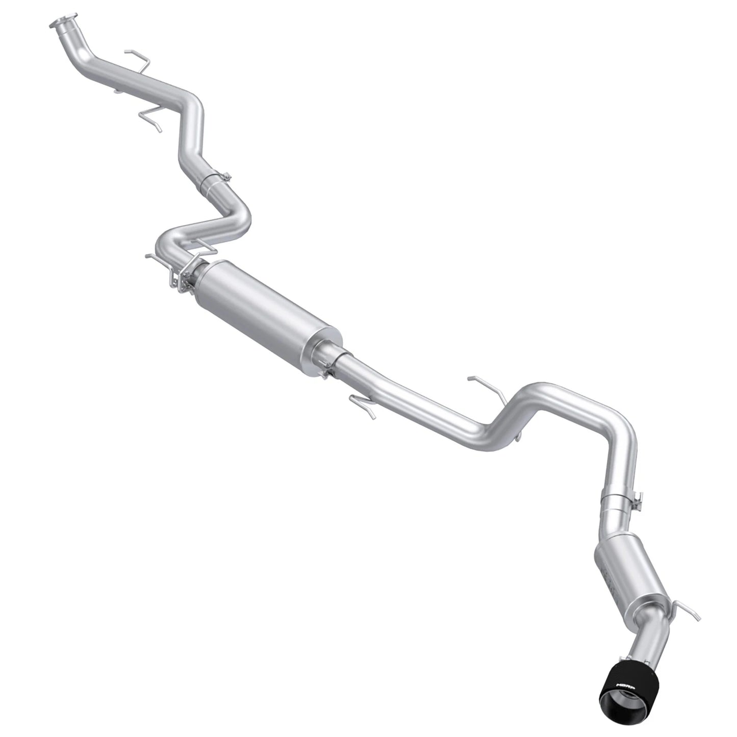 MBRP 2024 Toyota Tacoma T304 Stainless Steel 3in Cat-Back Single Side Exit with Carbon Fiber Tip