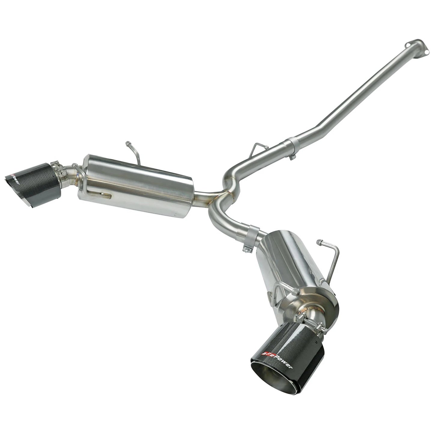 aFe Takeda Exhaust Axle-Back 13-15 Scion FRS / Subaru BRZ 304SS Carbon Fiber Dual Tips Exhaust