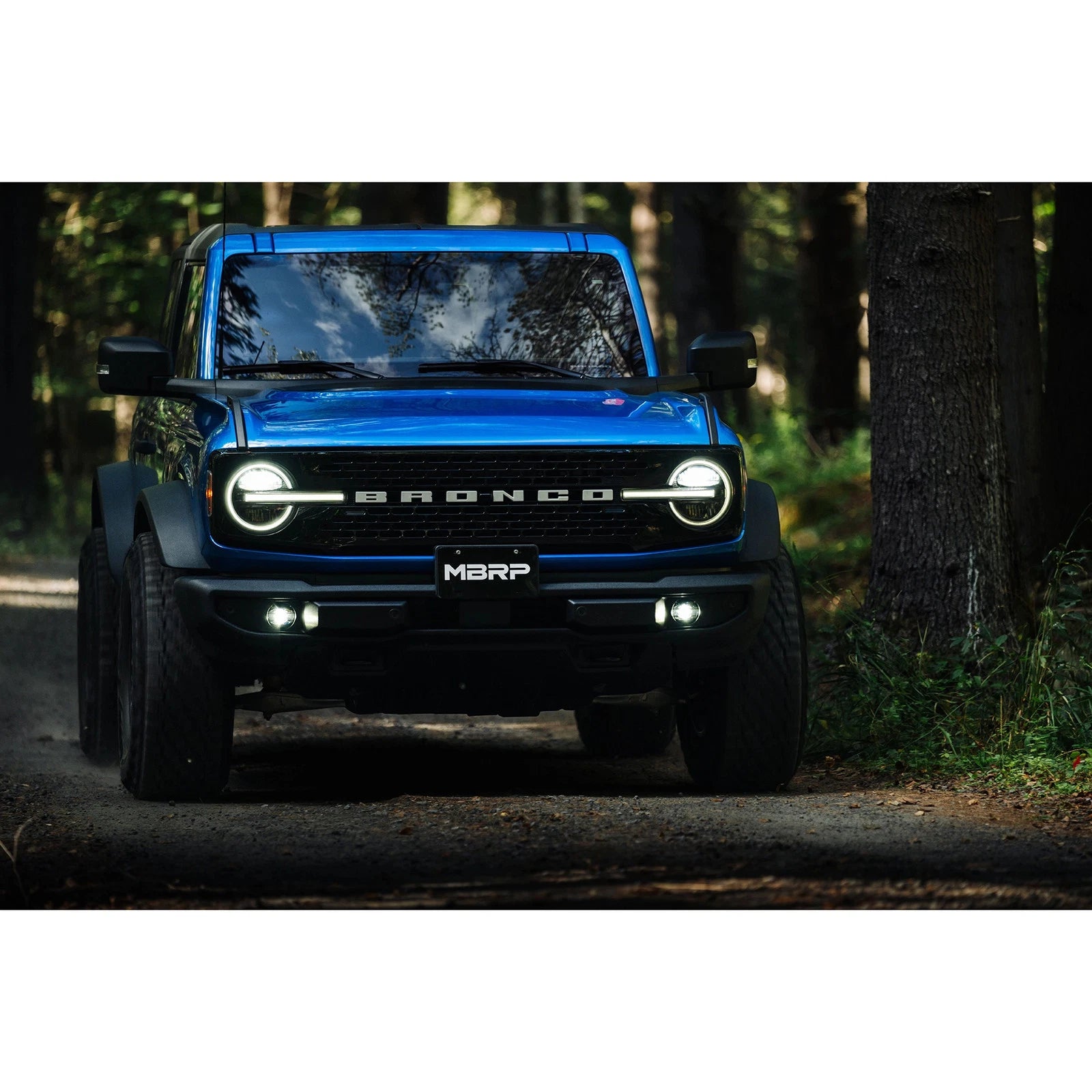 MBRP 2021-2023 Ford Bronco 2.3L/2.7L Aluminized Steel 3in Cat-Back, Single High Clearance Rear Exit
