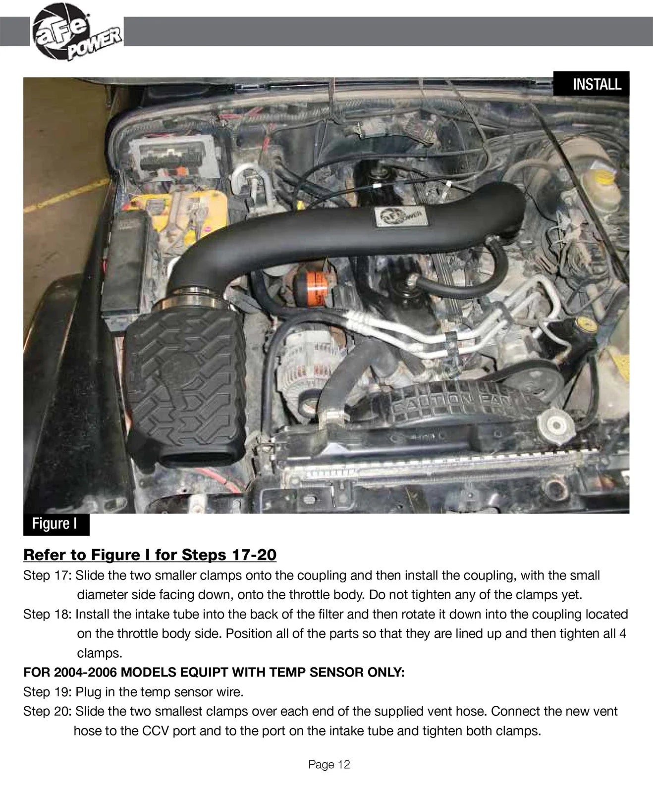 aFe Momentum GT PRO 5R Stage-2 Intake System 97-06 Jeep Wrangler (TJ) L6 4.0L