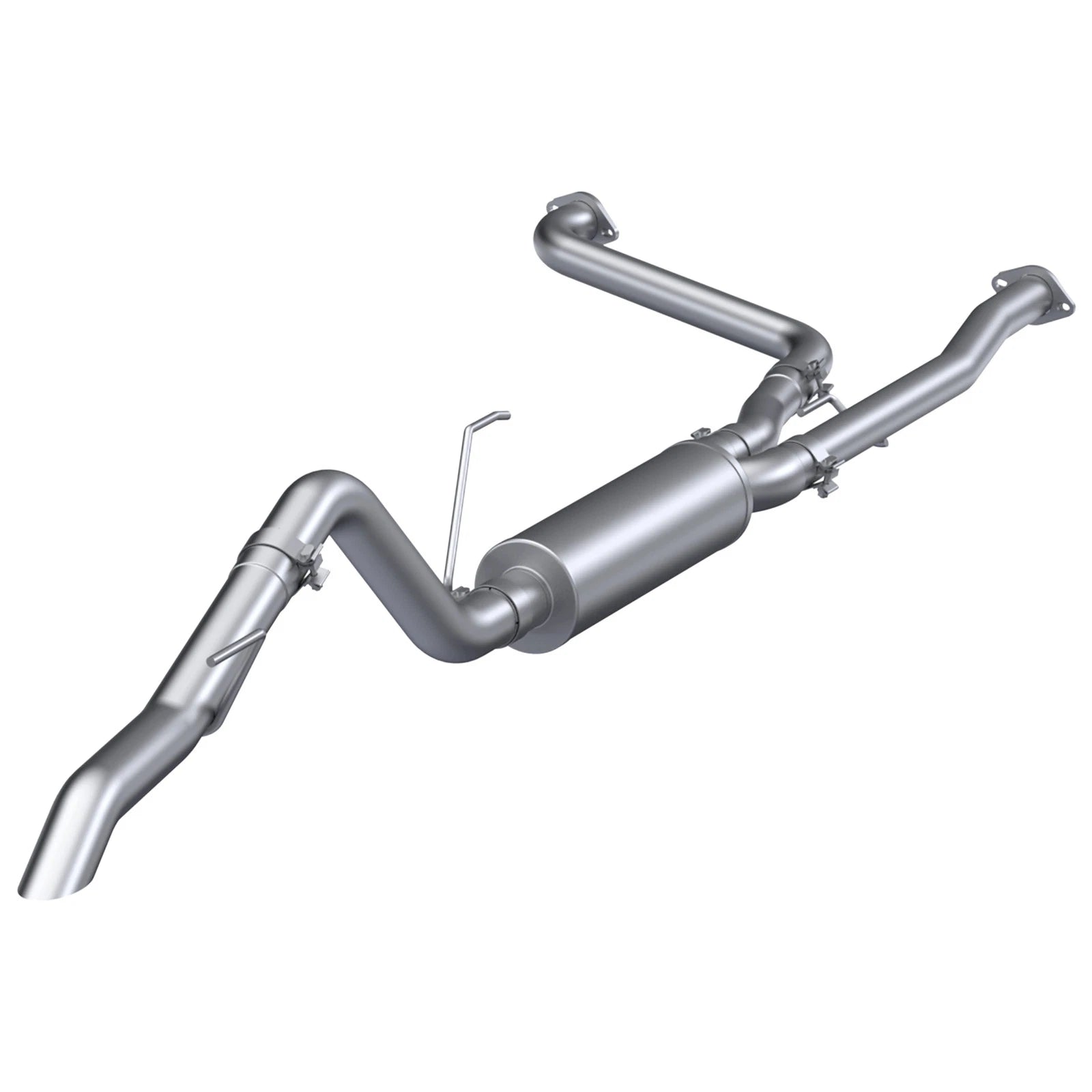 MBRP 22-23 Nissan Frontier 3.8L 3in Tip 3in Cat Back Turndown Exit Street Profile - Aluminized Steel