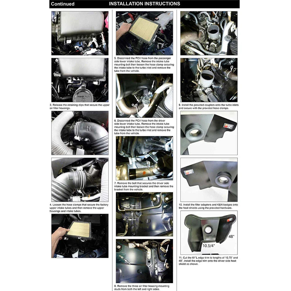 K&N 2022 Toyota Tundra V6-3.5L F/I Performance Air Intake System