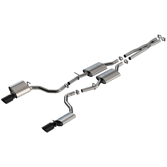 Borla 19-23 Dodge Charger GT 3.6L V6 RWD ATAK Catback Exhaust - Black Chrome Tips