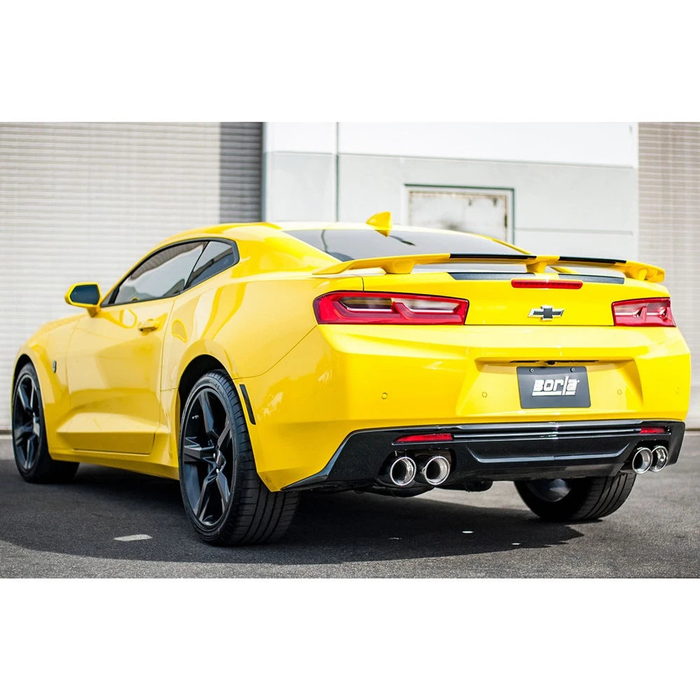 Borla 16 Chevy Camaro SS 6.2L w/ Dual NPP Atak Quad RD RL Tips Dual Exit Rear Section Exhaust
