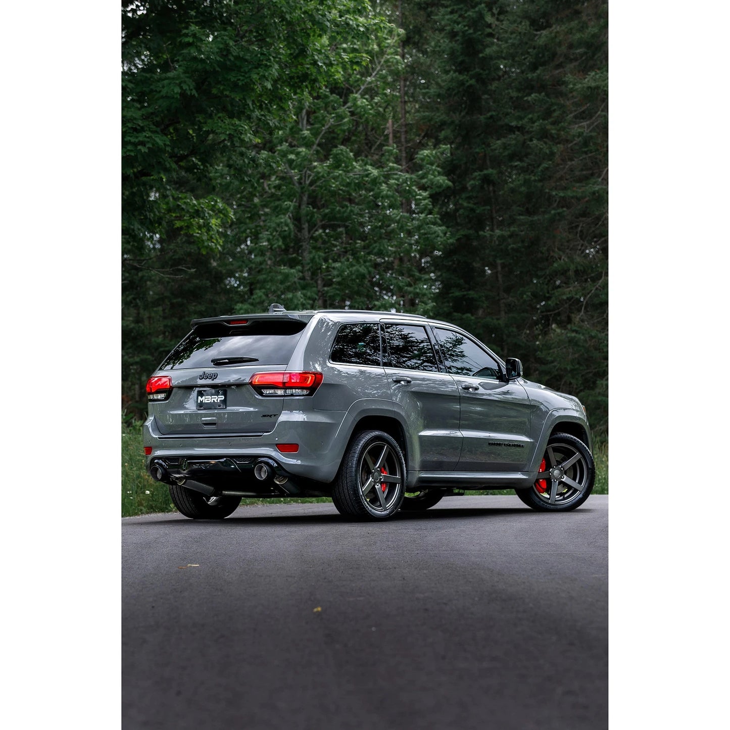 MBRP 2012+ Jeep Grand Cherokee SRT 6.4L 3in Dual Rear Exit T304SS Catback Exhaust - CF Tips