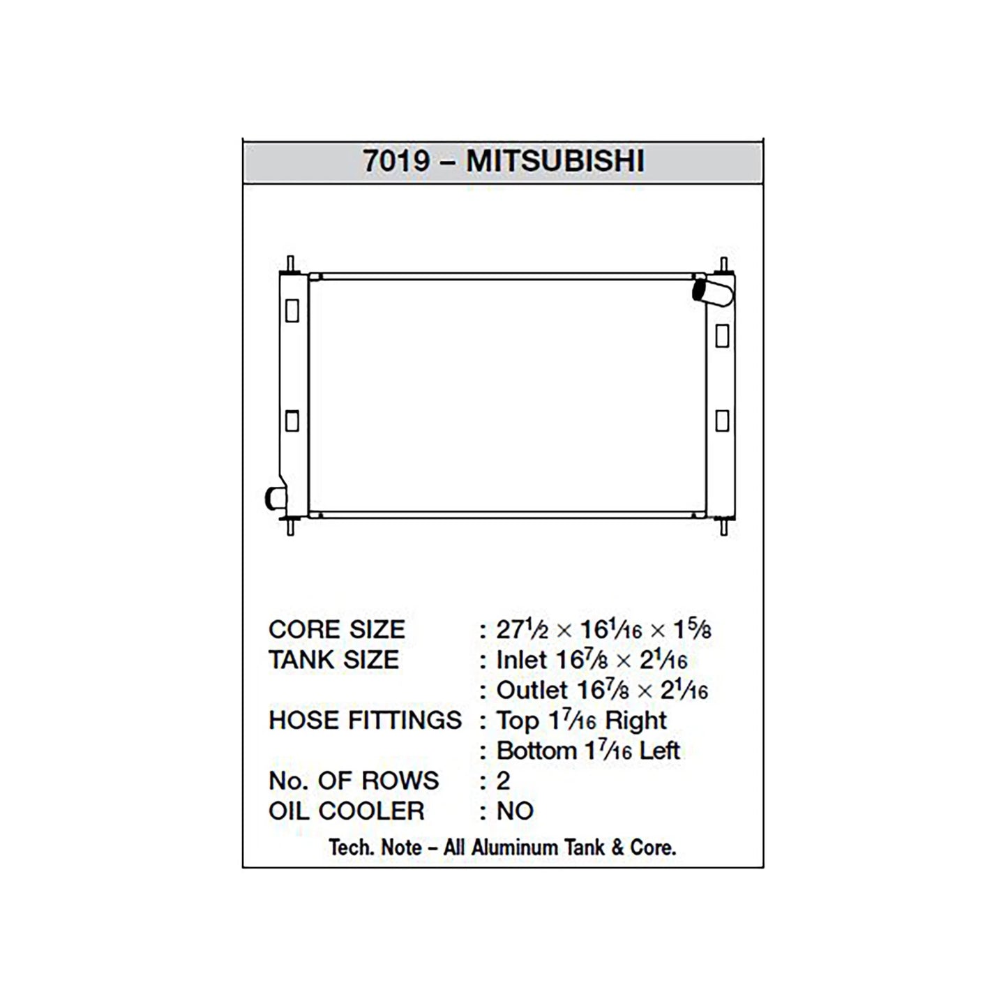 CSF 08-15 Mitsubishi Lancer Evo X Radiator