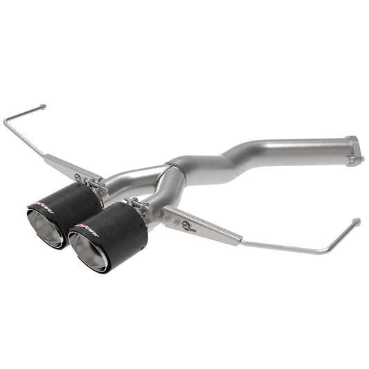 aFe Takeda 3in-2.5in 304 SS Axle-Back Exhaust w/ Carbon Tip 19-20 Hyundai Veloster I4-1.6L(t)