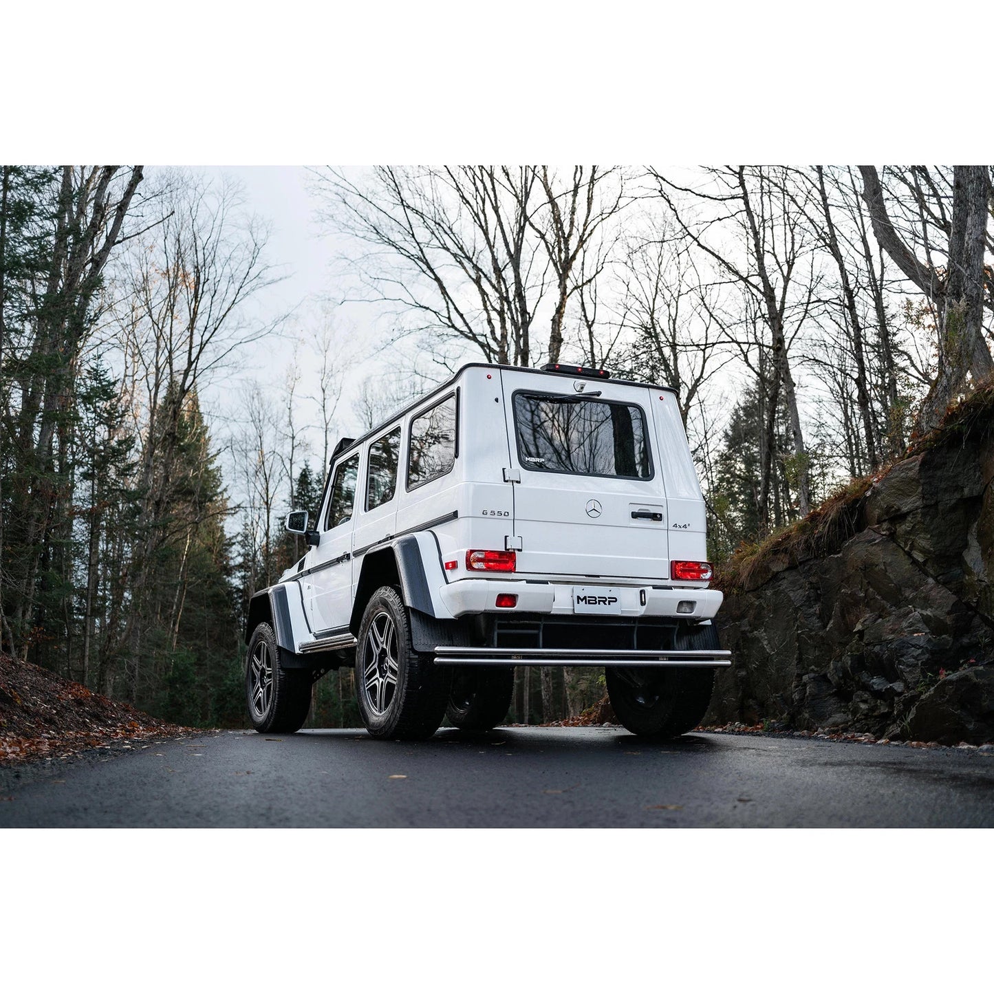 MBRP 03-18 Mercedes-Benz W463A G-Class 3in Cat Back Dual Turn Down T304