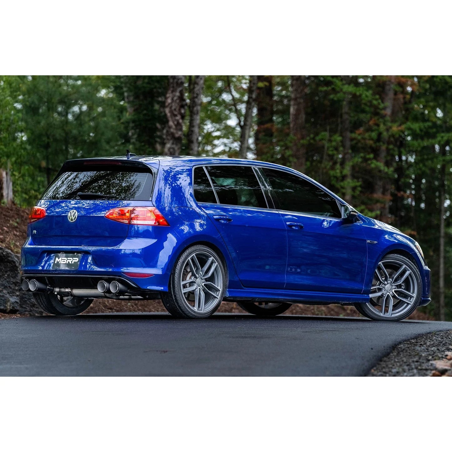 MBRP 15-19 VW Golf R 3 in Cat Back w/ 4 in OD Quad Carbon Fiber Tips - T304
