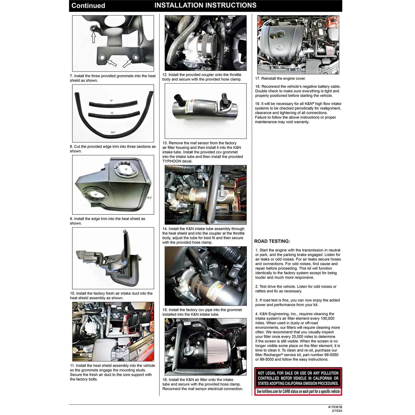 K&N 19-20 Mazda 3 L4-2.5L Typhoon Air Intake
