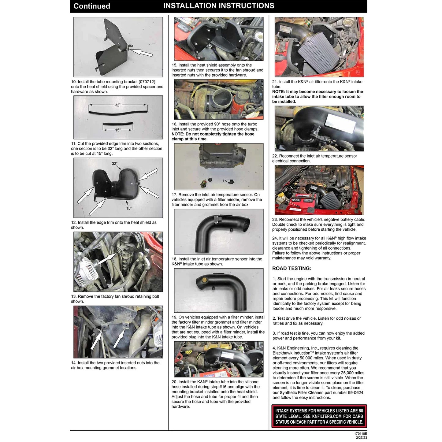 K&N 03-07 Dodge Ram Pickup 2500/3500 5.9L DSL Black Performance Intake Kit