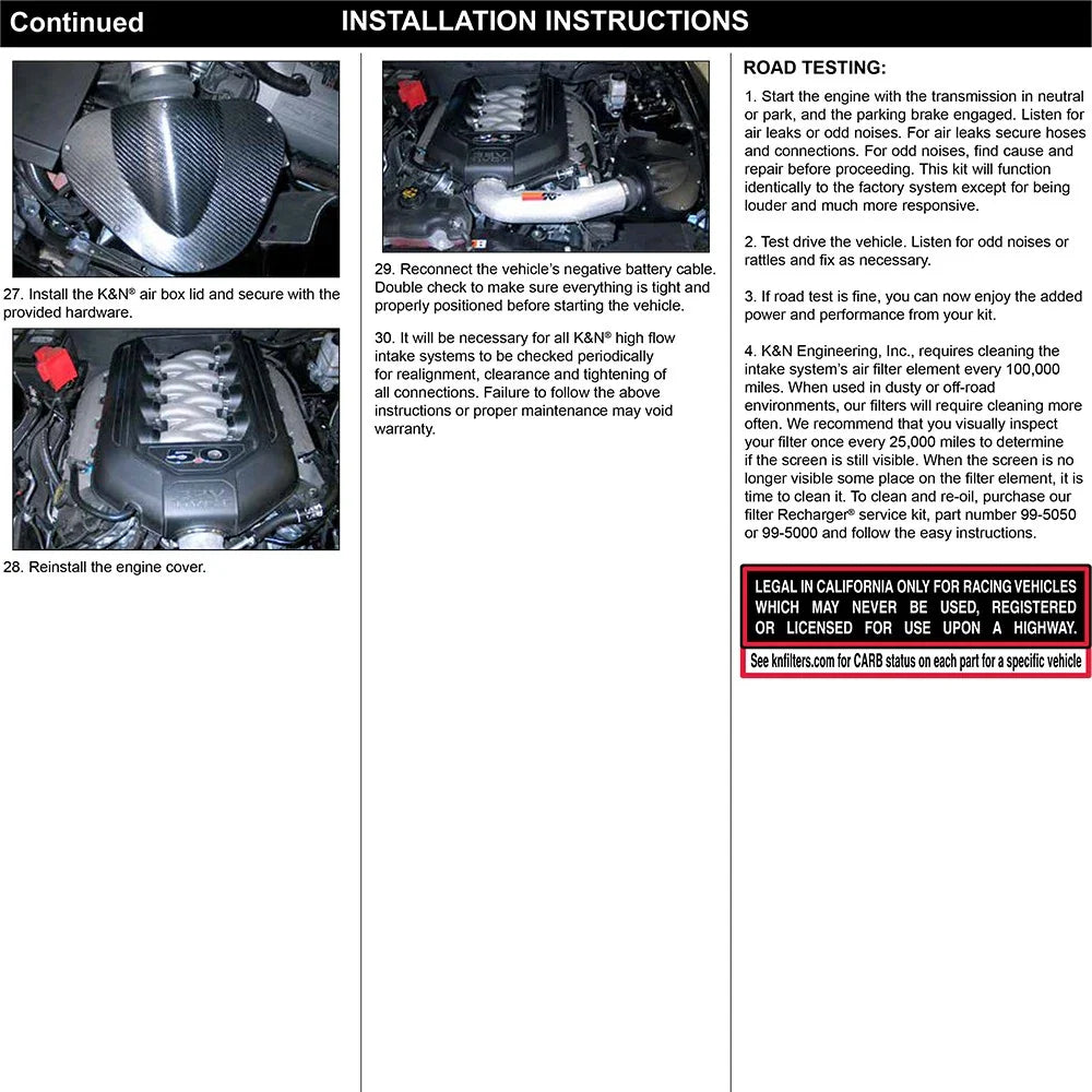 K&N 11-13 Ford Mustang GT 5.0L V8 Typhoon Performance Intake