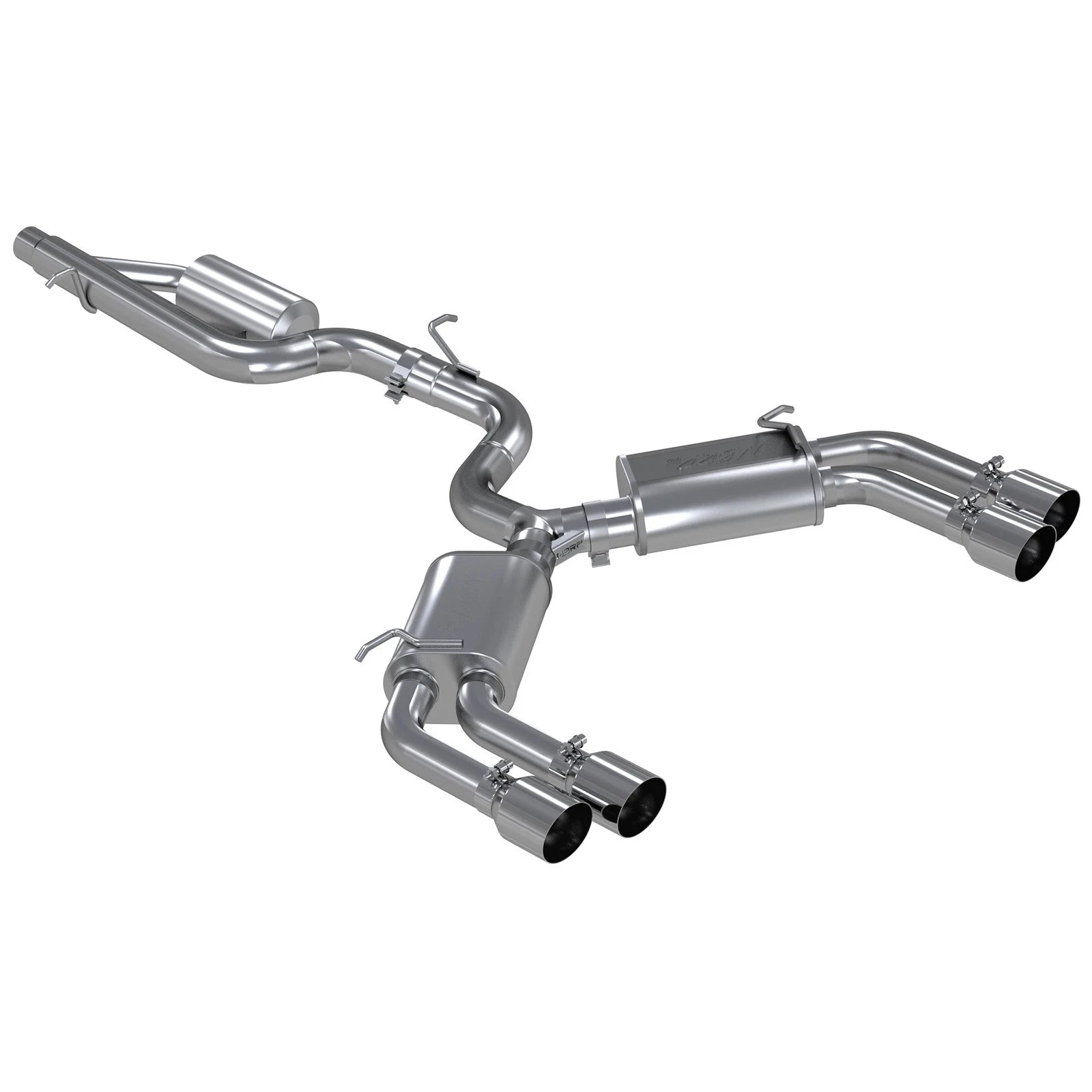 MBRP 15-18 Audi S3 304SS 3in Quad Split Rear Exit C/B System