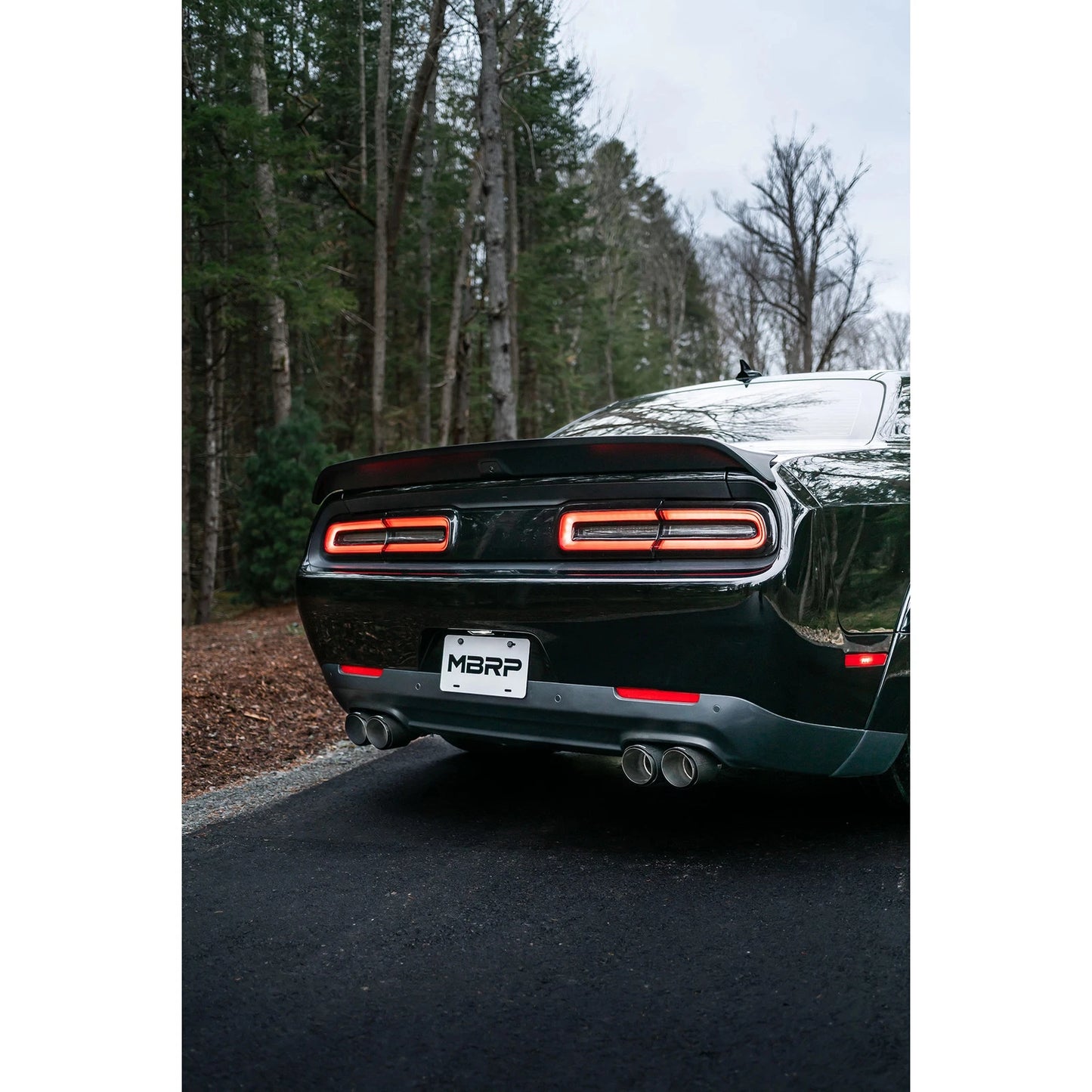 MBRP 15-Up Challenger 5.7 / 17-Up 6.2L/6.4L 3in Race Series Cat-Back w/ Quad Tips T304 Exhaust