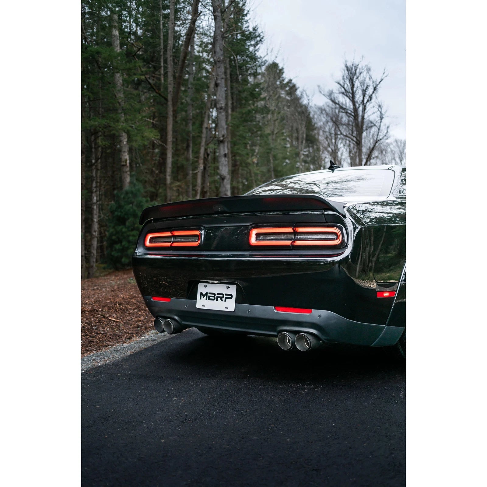 MBRP 15-Up Challenger 5.7 / 17-Up 6.2L/6.4L 3in Race Series Cat-Back w/ Quad Tips T304 Exhaust