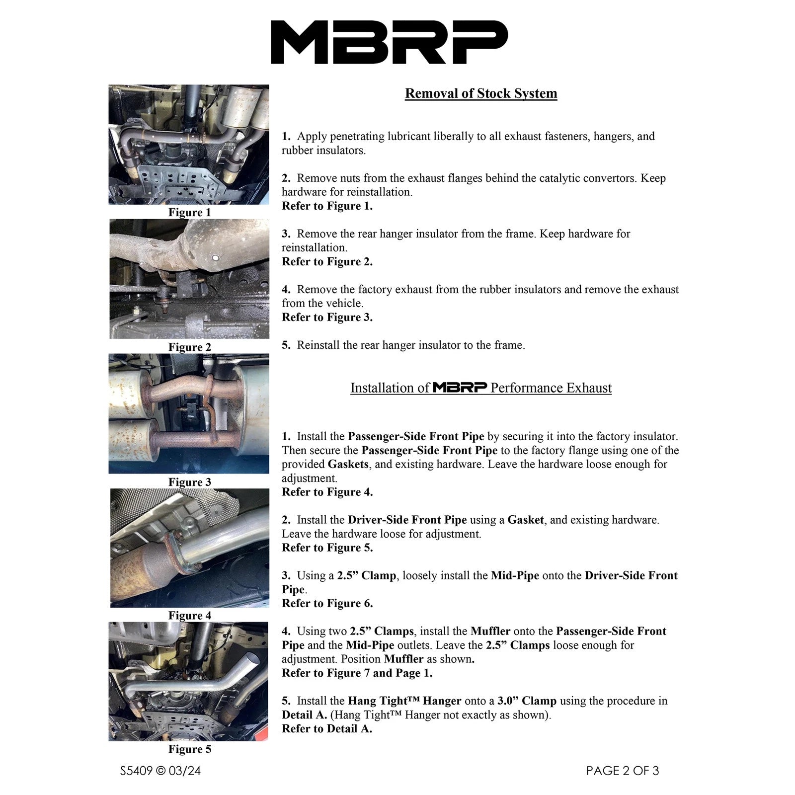MBRP 22-23 Nissan Frontier 3.8L 3in Tip 3in Cat Back Turndown Exit Street Profile - T304