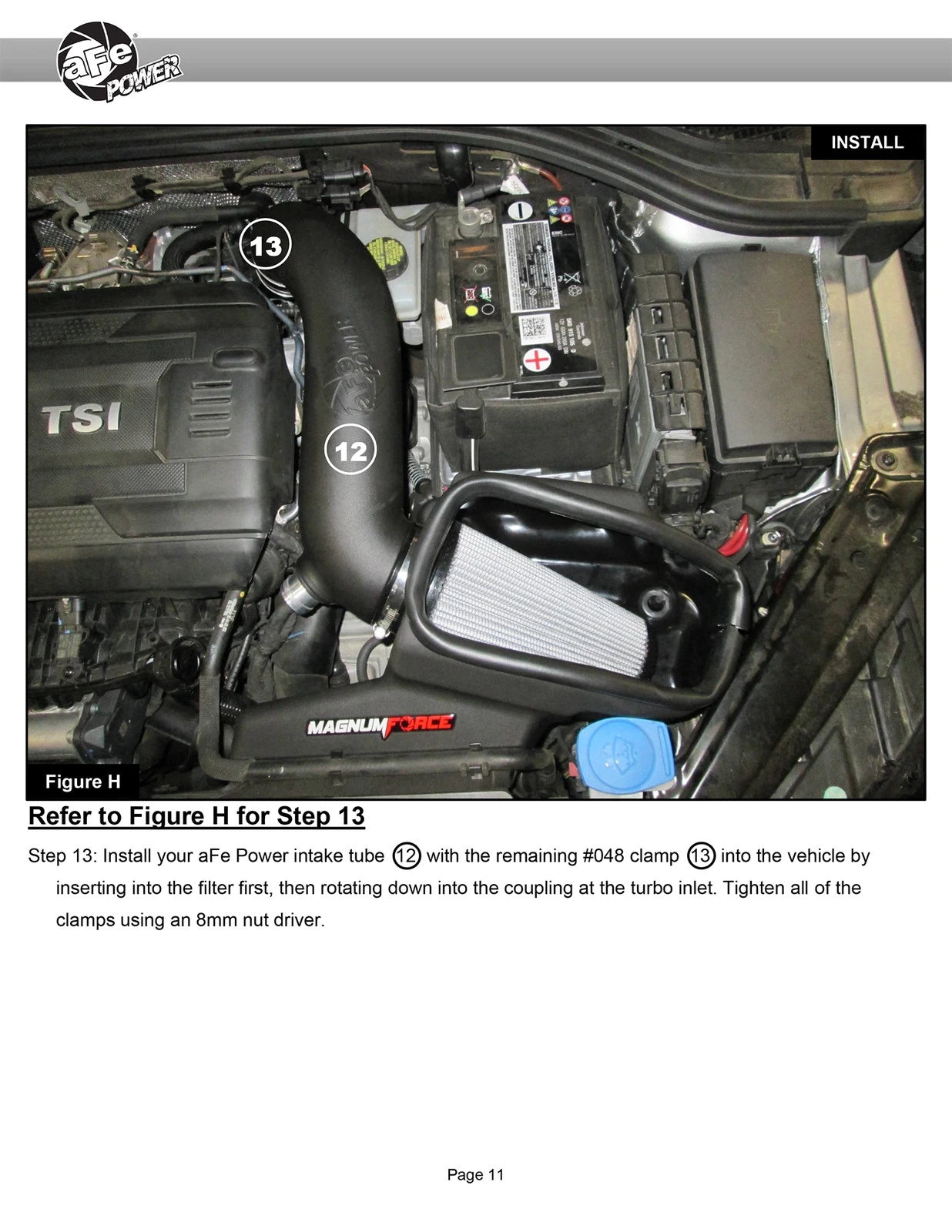 aFe Magnum FORCE Stage-2 Pro 5R Cold Air Intake System 15-19 Volkswagen GTI (MKVII) L4-2.0L (t)