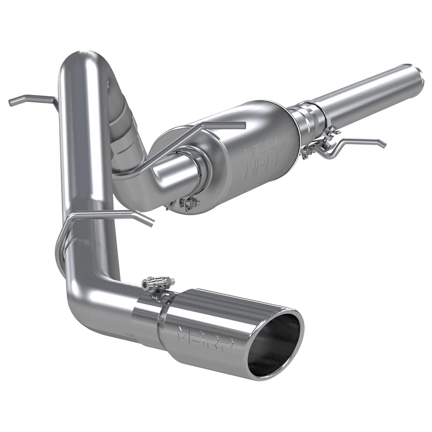 MBRP 14 Chevy/GMC 1500 Silverado/Sierra 4.3L V6/5.3L V8 Single Side Exit AL 3in Cat Back Exhaust
