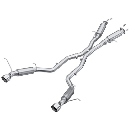 MBRP 2012+ Jeep Grand Cherokee SRT 6.4L 3in Dual Rear Exit Aluminized Catback Exhaust - T304 Tips