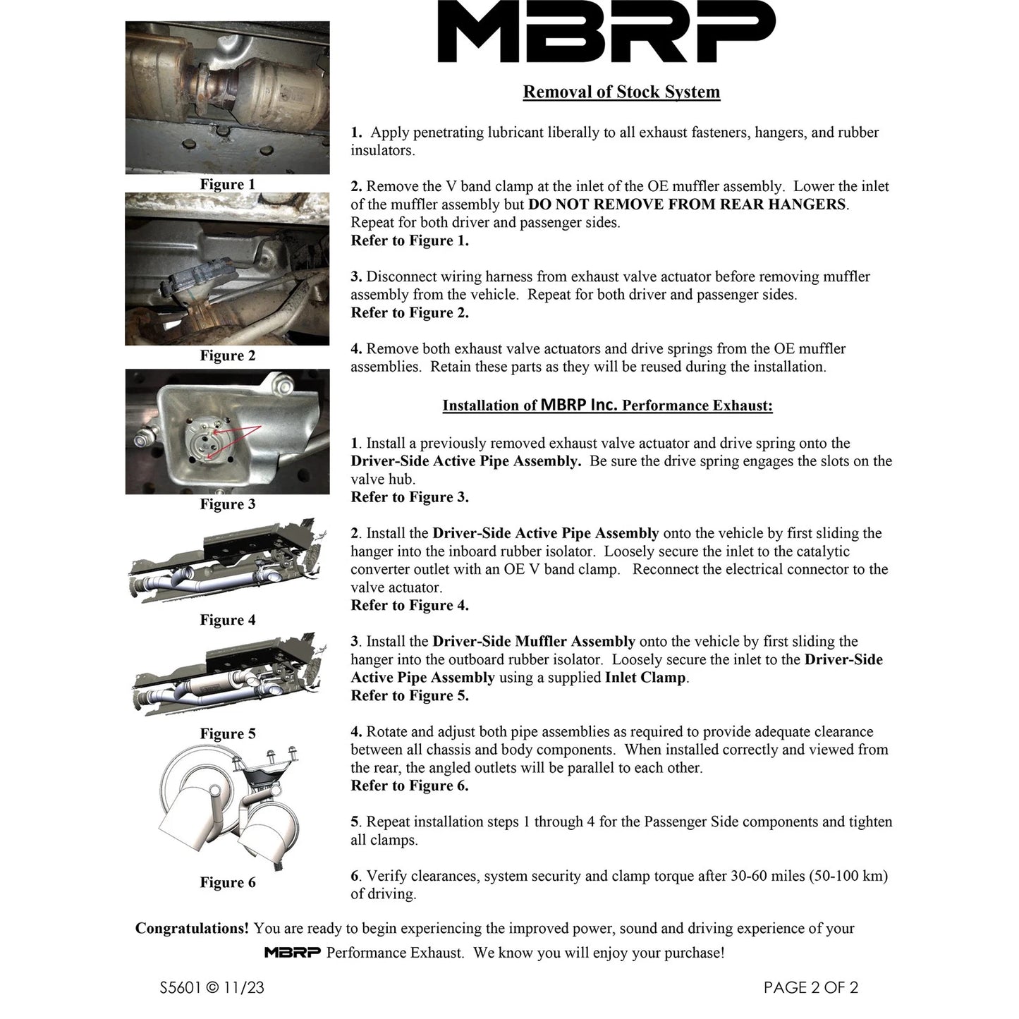 MBRP 19-23 Mercedes-Benz G63 4.0TT V8 T304 SS 2.5in Pre-Axle Cat-Back Exhaust Dual Split Quad Side