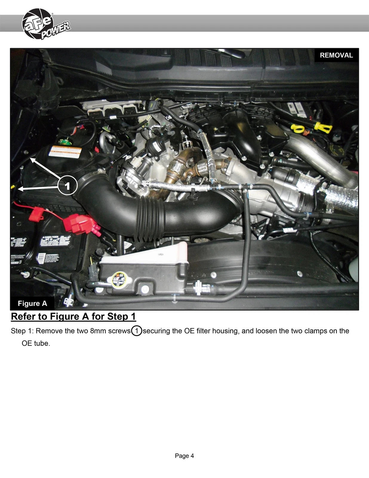 aFe Momentum HD Intakes Pro Dry S Ford Diesel Trucks V8 6.7L (td)