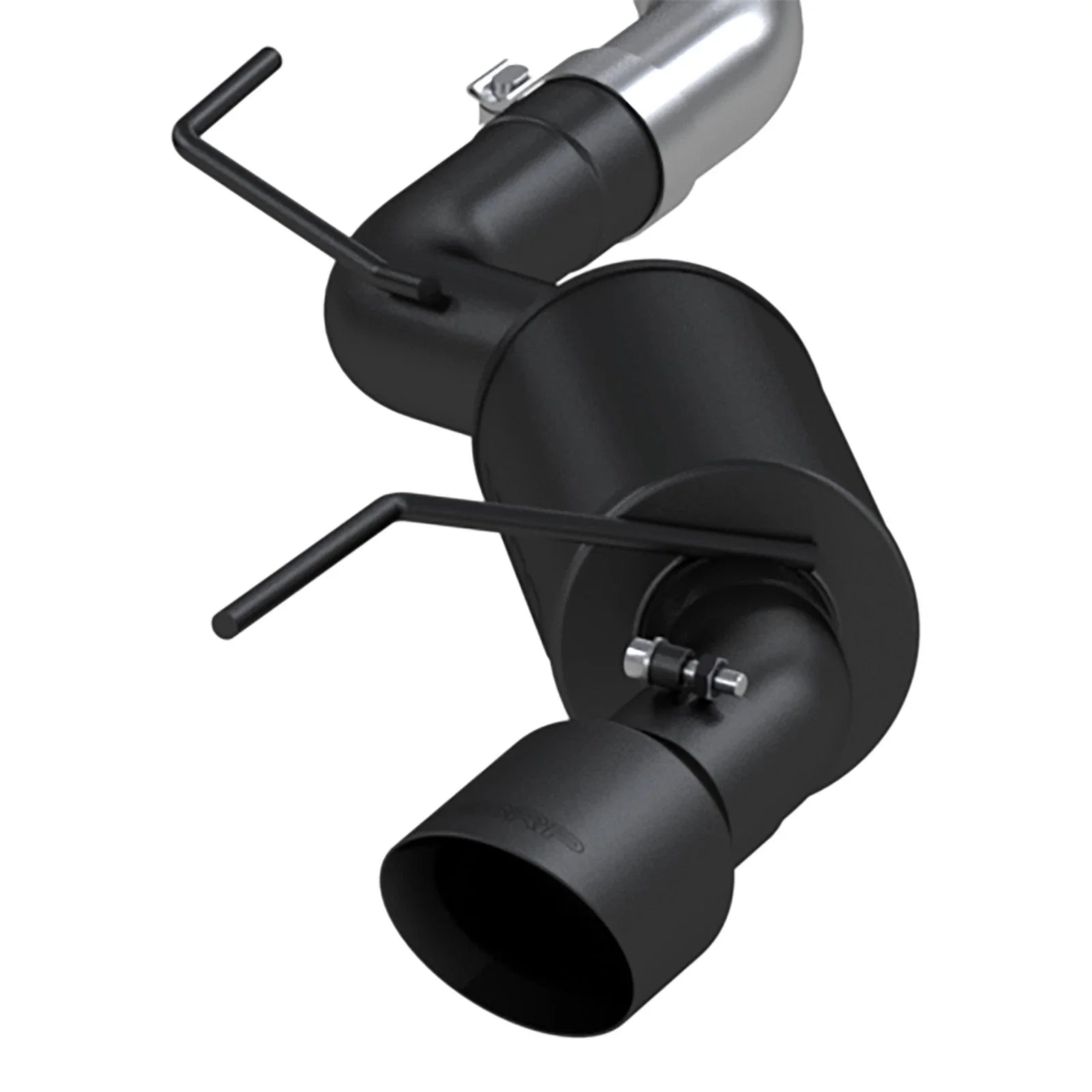 MBRP 15 Ford Mustang GT 5.0 3in Cat Back Dual Split Rear Street Version 4.5in Tips - Black Coated