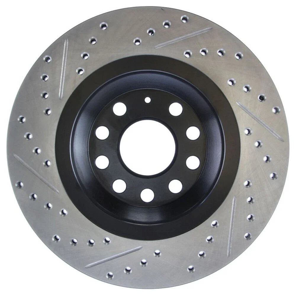 StopTech 09 VW Passat CC / 06-09 Passat Slotted & Drilled Left Rear Rotor