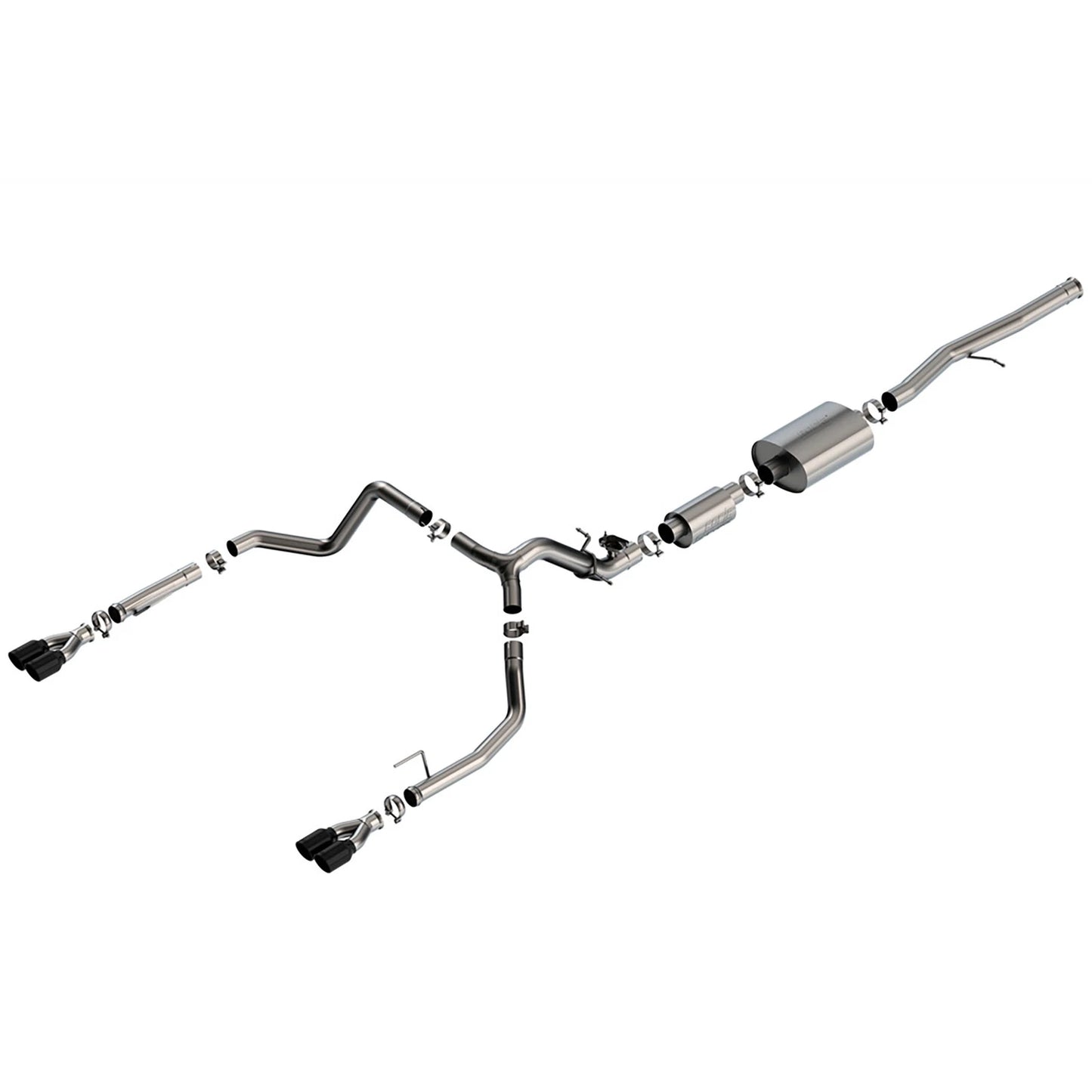 Borla 2024 Chevy Silverado 1500 6.2L V8 S-Type Catback Exhaust w/ Simulator - Black Chrome