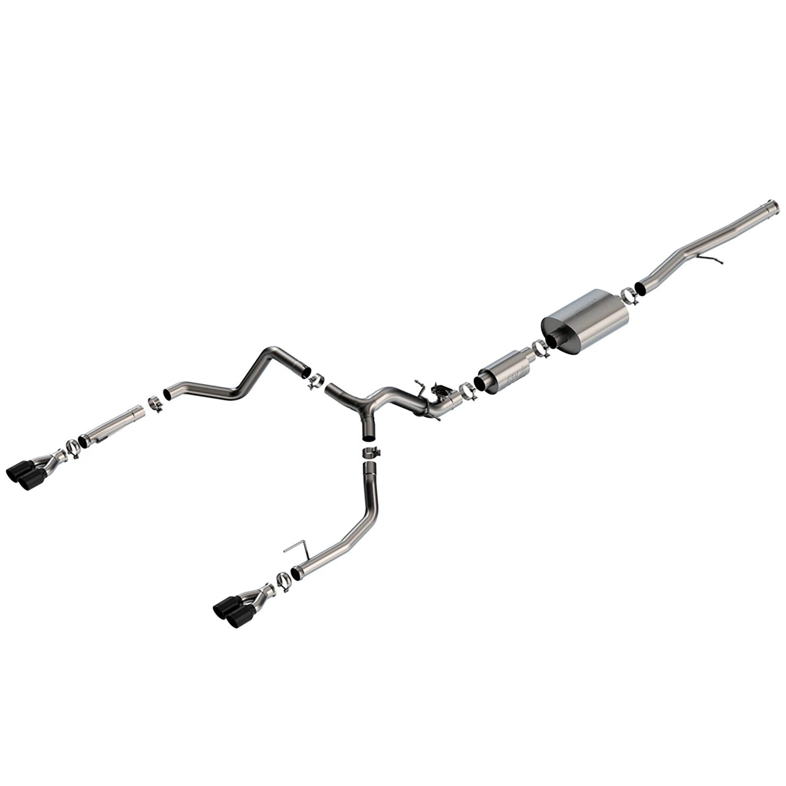 Borla 2024 Chevy Silverado 1500 6.2L V8 S-Type Catback Exhaust w/ Simulator - Black Chrome