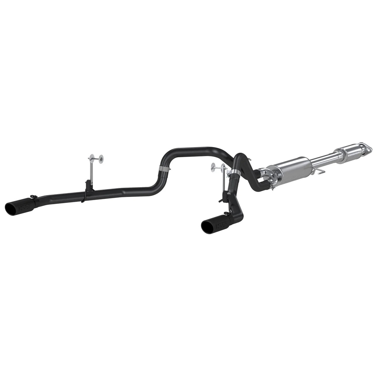 MBRP 2015 Ford F-150 5.0L 3in Cat Back Dual Split Rear Exit Black Exhaust System