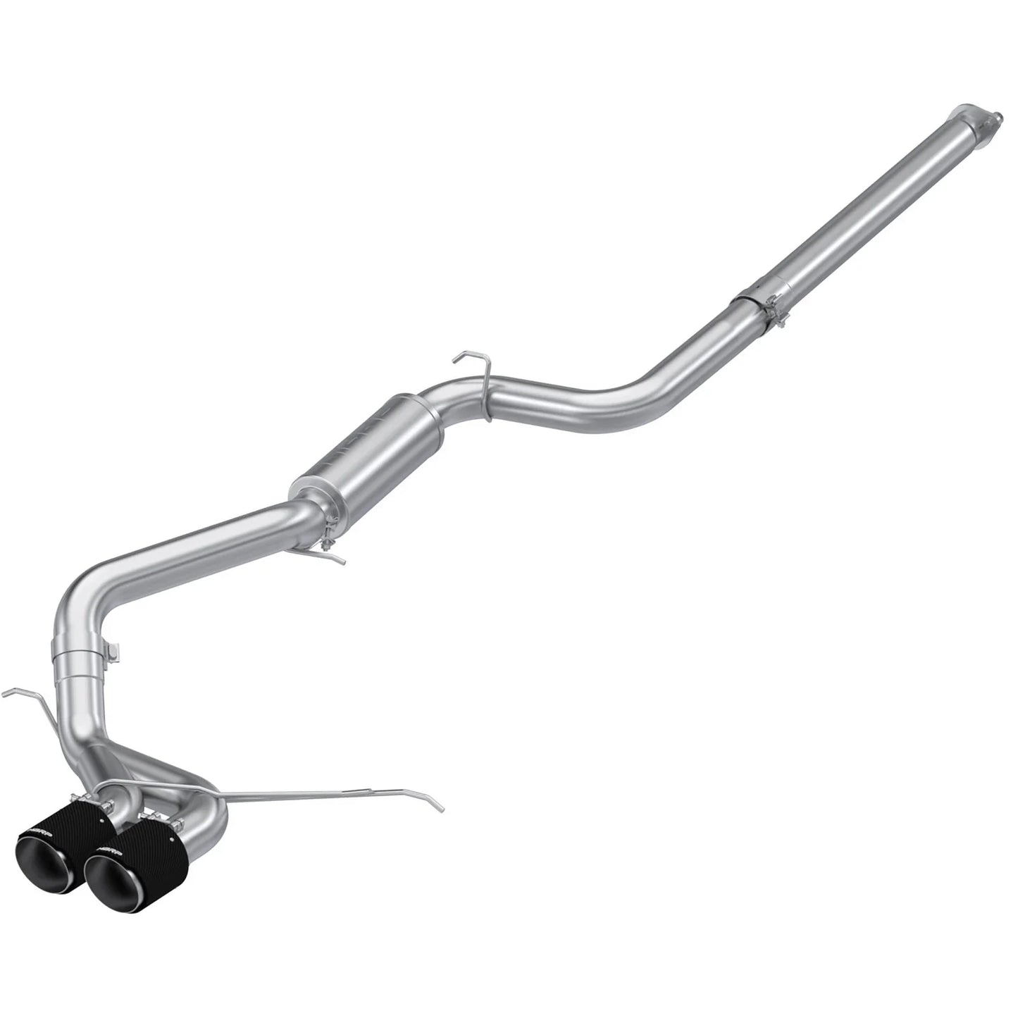 MBRP 13-18 Ford Focus ST 2.0L EcoBoost SS 3in Cat-Back Dual Outlet w/ Carbon Fiber Tips - T304