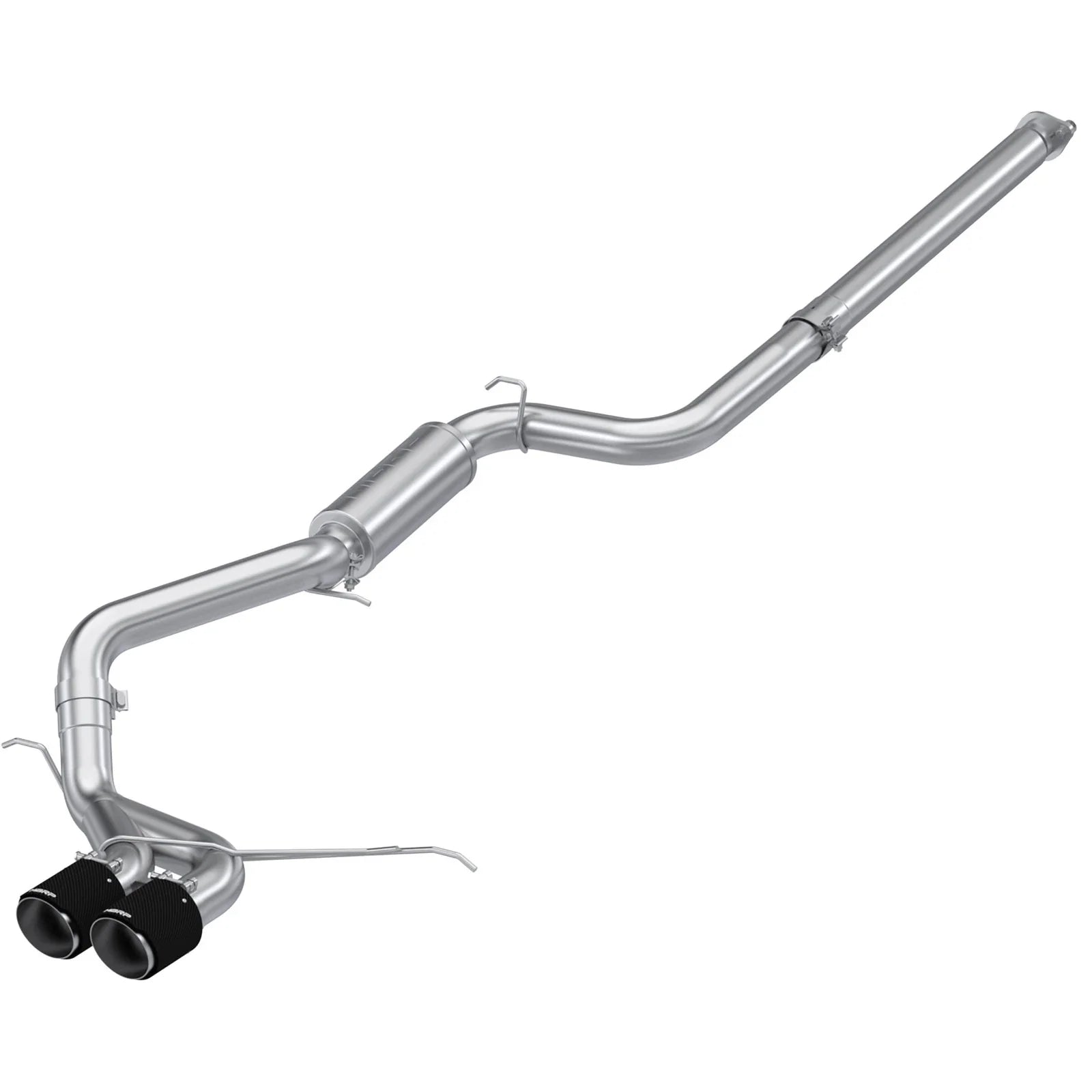 MBRP 13-18 Ford Focus ST 2.0L EcoBoost SS 3in Cat-Back Dual Outlet w/ Carbon Fiber Tips - T304