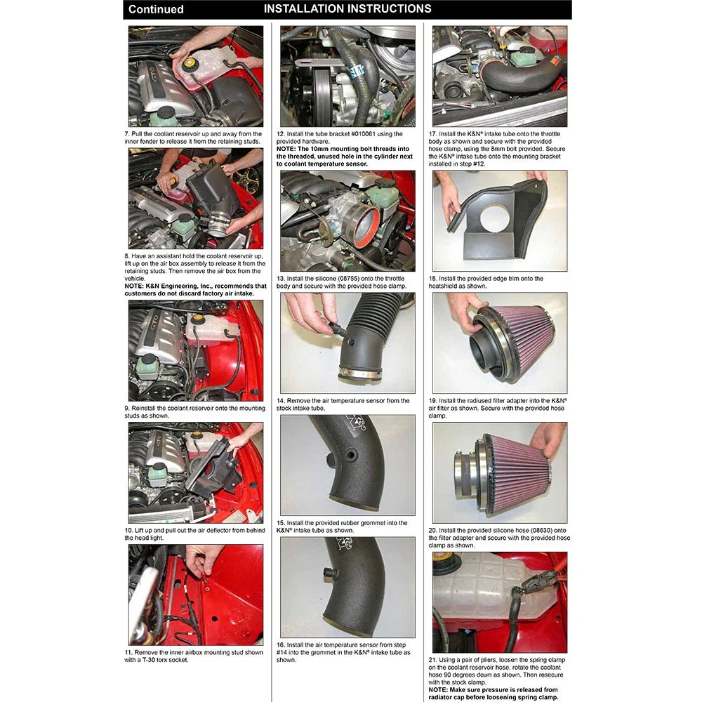 K&N 04 Pontiac GTO 5.7L V8 Performance Intake Kit