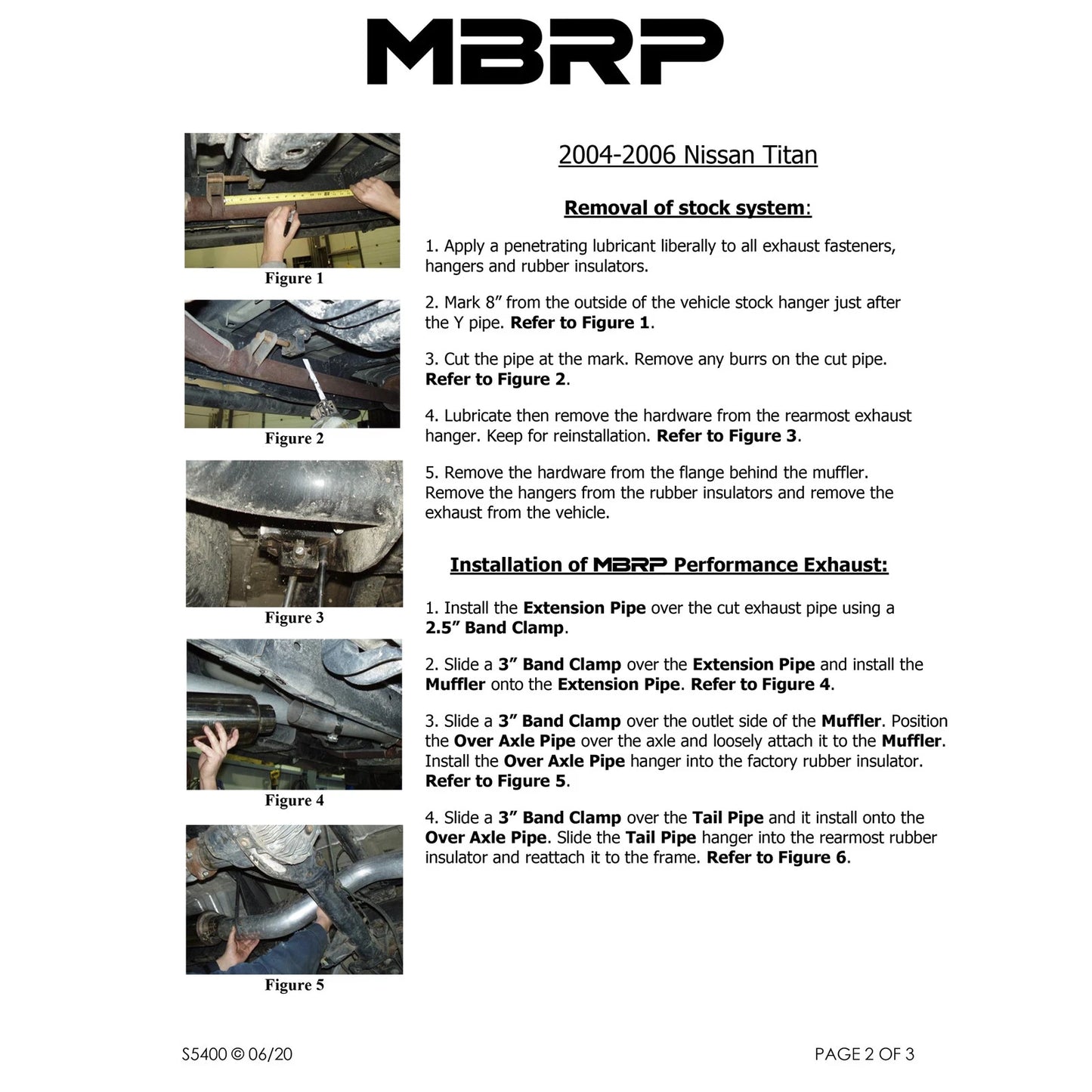 MBRP 2004-2006 Nissan Titan 5.6L EC/CC Cat Back Single Side