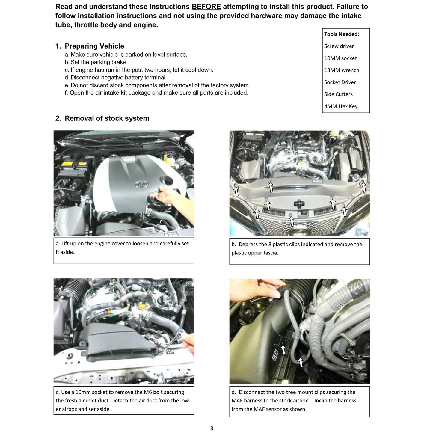 AEM 14-15 Lexus IS250/350 V6 Cold Air Intake