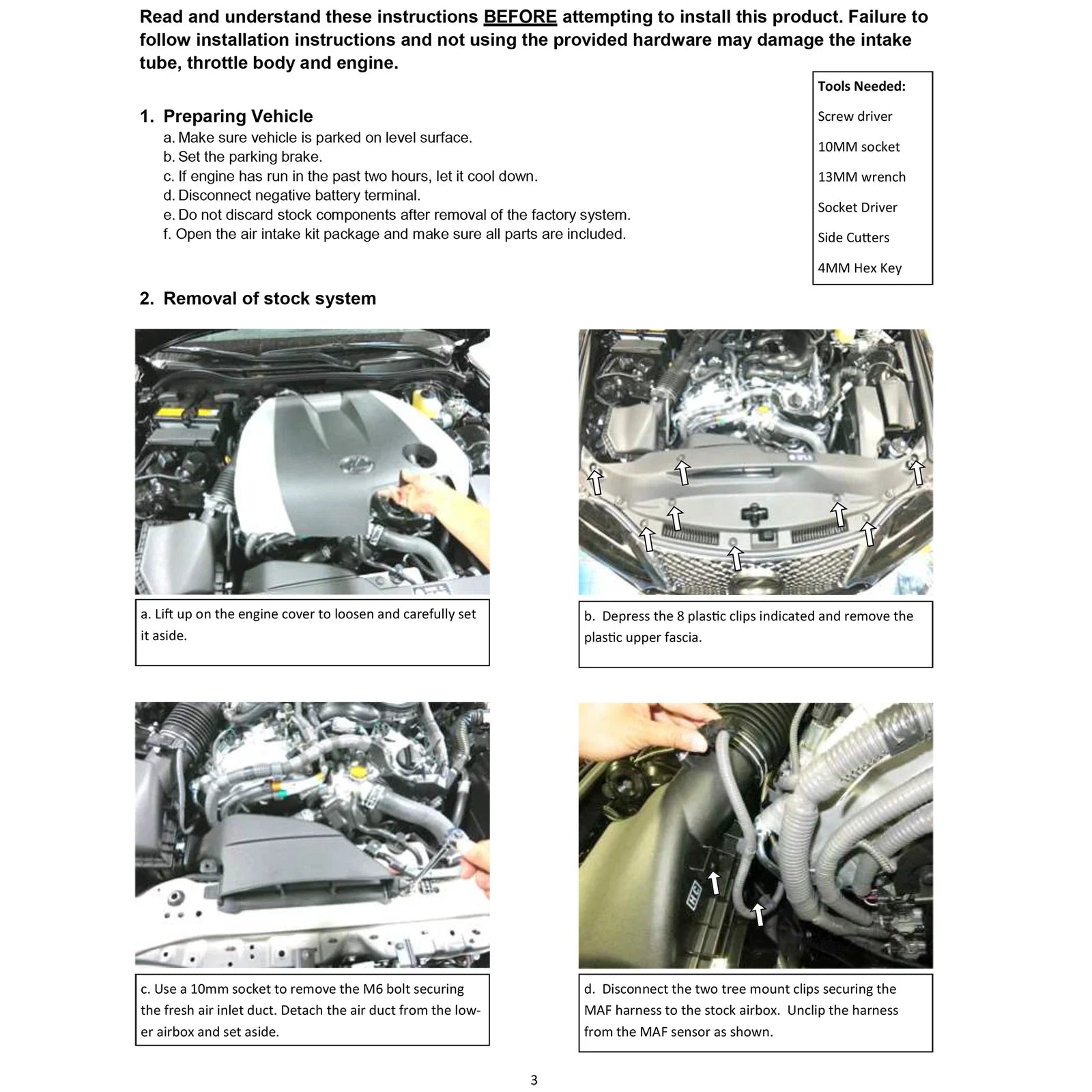 AEM 14-15 Lexus IS250/350 V6 Cold Air Intake