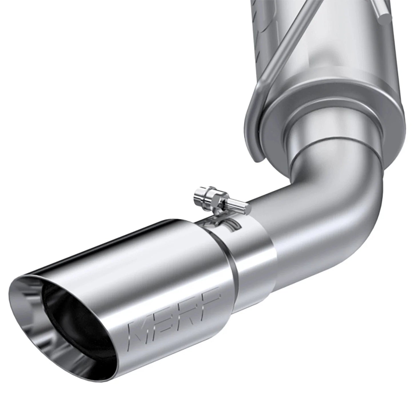 MBRP 2022 Toyota Tundra 3.5L Dual Cat-back 4in Single Side Exit Dual Wall Angle Cut Tip - T304