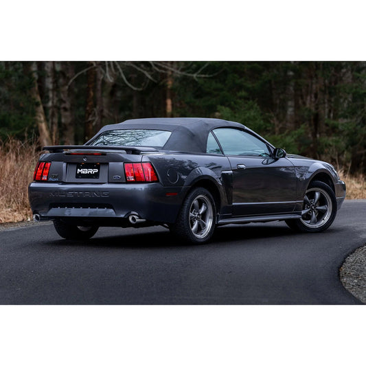 MBRP 99-04 Ford Mustang GT/Mach 1 2.5in Dual Split Rear AL Catback Exhaust w/ 3.5in Dual Wall Tips