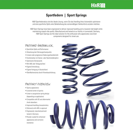 H&R 11-14 Hyundai Sonata YF Sport Spring