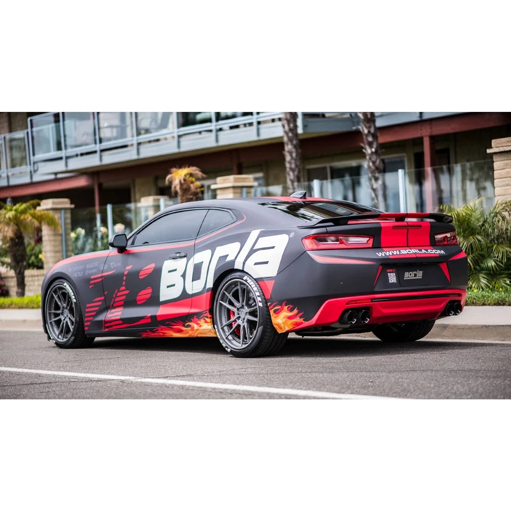 Borla 2016 Chevy Camaro V8 SS AT/MT ATAK Rear Section Exhaust w/o Dual Mode Valves